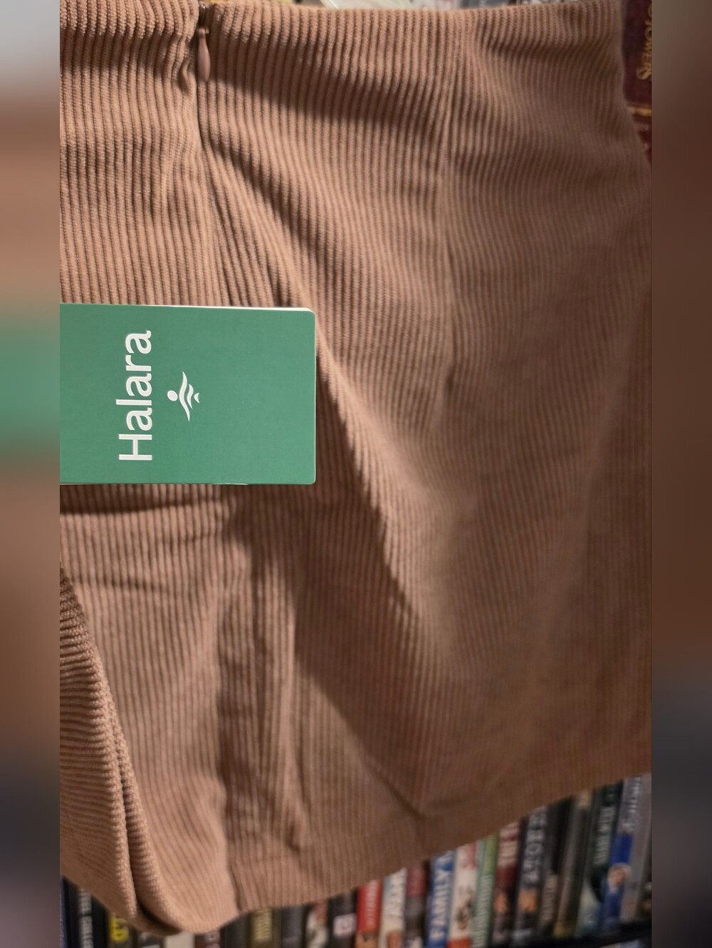 Halara Women's Corduroy Skirt in Light Brown